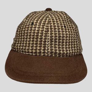 Brown Houndstooth Men's Cap